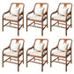 Contemporary Style Chair Wood Dining Accent Chair for Kitchen Light White Brown 6 Piece Set Clearhalo 'Dining Chairs' 'Dining Tables & Seating' 'dining_chair' 'furn' 'furn_dining_chair' 'Furniture' 'Kitchen & Dining Furniture' 7520097