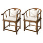 Contemporary Style Chair Wood Dining Accent Chair for Kitchen Light Brown White 2 Piece Set Clearhalo 'Dining Chairs' 'Dining Tables & Seating' 'dining_chair' 'furn' 'furn_dining_chair' 'Furniture' 'Kitchen & Dining Furniture' 7520099