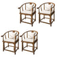 Contemporary Style Chair Wood Dining Accent Chair for Kitchen Light Brown White 4 Piece Set Clearhalo 'Dining Chairs' 'Dining Tables & Seating' 'dining_chair' 'furn' 'furn_dining_chair' 'Furniture' 'Kitchen & Dining Furniture' 7520100