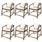 Contemporary Style Chair Wood Dining Accent Chair for Kitchen Dark White Brown 6 Piece Set Clearhalo 'Dining Chairs' 'Dining Tables & Seating' 'dining_chair' 'furn' 'furn_dining_chair' 'Furniture' 'Kitchen & Dining Furniture' 7520109