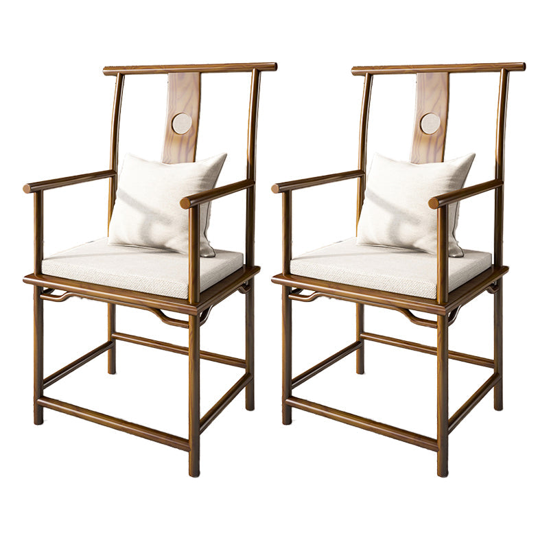 Contemporary Style Chair Wood Dining Accent Chair for Kitchen Dark Brown 2 Piece Set Clearhalo 'Dining Chairs' 'Dining Tables & Seating' 'dining_chair' 'furn' 'furn_dining_chair' 'Furniture' 'Kitchen & Dining Furniture' 7520111