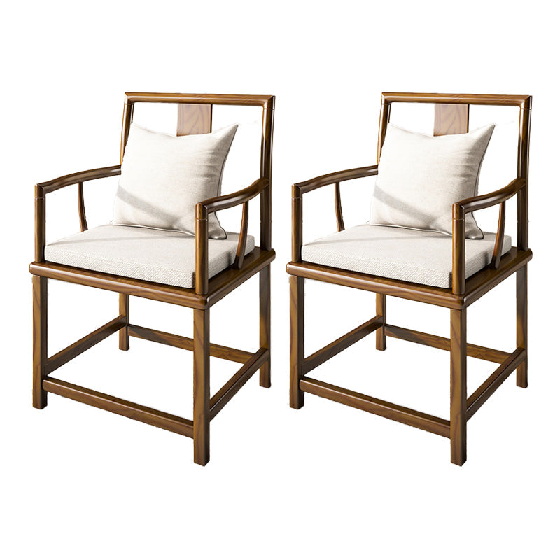 Contemporary Style Chair Wood Dining Accent Chair for Kitchen Beige Brown 2 Piece Set Clearhalo 'Dining Chairs' 'Dining Tables & Seating' 'dining_chair' 'furn' 'furn_dining_chair' 'Furniture' 'Kitchen & Dining Furniture' 7520115