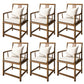 Contemporary Style Chair Wood Dining Accent Chair for Kitchen Beige Brown 6 Piece Set Clearhalo 'Dining Chairs' 'Dining Tables & Seating' 'dining_chair' 'furn' 'furn_dining_chair' 'Furniture' 'Kitchen & Dining Furniture' 7520117