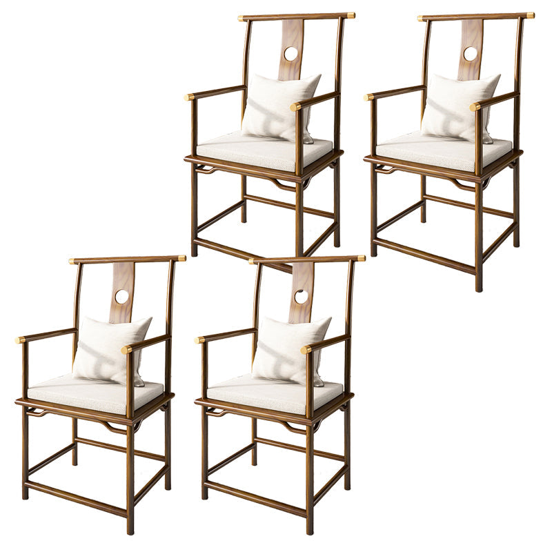 Contemporary Style Chair Wood Dining Accent Chair for Kitchen Light Brown 4 Piece Set Clearhalo 'Dining Chairs' 'Dining Tables & Seating' 'dining_chair' 'furn' 'furn_dining_chair' 'Furniture' 'Kitchen & Dining Furniture' 7520120