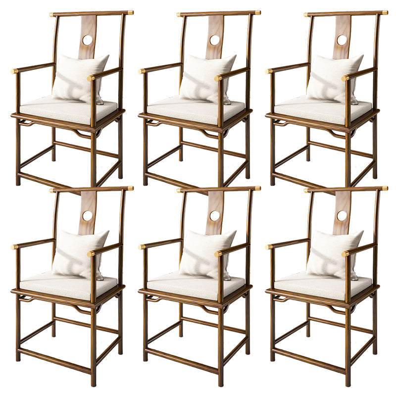 Contemporary Style Chair Wood Dining Accent Chair for Kitchen Light Brown 6 Piece Set Clearhalo 'Dining Chairs' 'Dining Tables & Seating' 'dining_chair' 'furn' 'furn_dining_chair' 'Furniture' 'Kitchen & Dining Furniture' 7520121