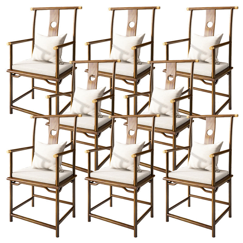 Contemporary Style Chair Wood Dining Accent Chair for Kitchen Light Brown 8 Piece Set Clearhalo 'Dining Chairs' 'Dining Tables & Seating' 'dining_chair' 'furn' 'furn_dining_chair' 'Furniture' 'Kitchen & Dining Furniture' 7520122