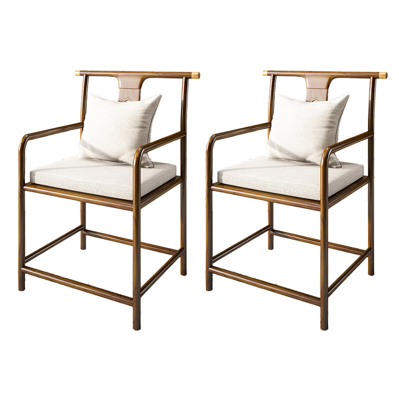 Contemporary Style Chair Wood Dining Accent Chair for Kitchen White 2 Piece Set Clearhalo 'Dining Chairs' 'Dining Tables & Seating' 'dining_chair' 'furn' 'furn_dining_chair' 'Furniture' 'Kitchen & Dining Furniture' 7520123