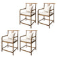 Contemporary Style Chair Wood Dining Accent Chair for Kitchen White 4 Piece Set Clearhalo 'Dining Chairs' 'Dining Tables & Seating' 'dining_chair' 'furn' 'furn_dining_chair' 'Furniture' 'Kitchen & Dining Furniture' 7520124