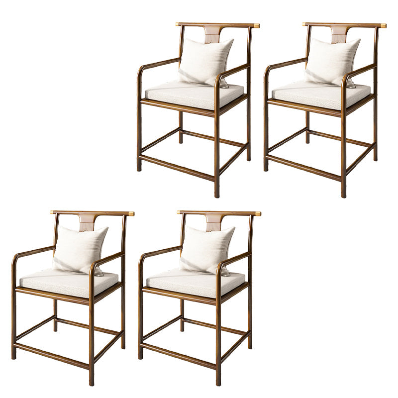 Contemporary Style Chair Wood Dining Accent Chair for Kitchen White 4 Piece Set Clearhalo 'Dining Chairs' 'Dining Tables & Seating' 'dining_chair' 'furn' 'furn_dining_chair' 'Furniture' 'Kitchen & Dining Furniture' 7520124