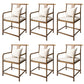 Contemporary Style Chair Wood Dining Accent Chair for Kitchen White 6 Piece Set Clearhalo 'Dining Chairs' 'Dining Tables & Seating' 'dining_chair' 'furn' 'furn_dining_chair' 'Furniture' 'Kitchen & Dining Furniture' 7520125