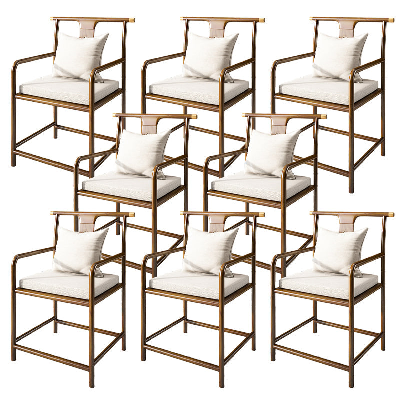 Contemporary Style Chair Wood Dining Accent Chair for Kitchen White 8 Piece Set Clearhalo 'Dining Chairs' 'Dining Tables & Seating' 'dining_chair' 'furn' 'furn_dining_chair' 'Furniture' 'Kitchen & Dining Furniture' 7520126