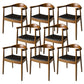 Contemporary Style Chair Wood Dining Accent Chair for Kitchen Brown-Black 8 Piece Set Clearhalo 'Dining Chairs' 'Dining Tables & Seating' 'dining_chair' 'furn' 'furn_dining_chair' 'Furniture' 'Kitchen & Dining Furniture' 7520134