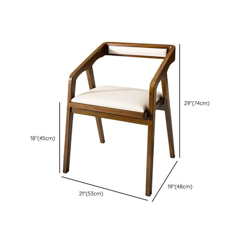Contemporary Style Chair Wood Dining Accent Chair for Kitchen Clearhalo 'Dining Chairs' 'Dining Tables & Seating' 'dining_chair' 'furn' 'furn_dining_chair' 'Furniture' 'Kitchen & Dining Furniture' 7520139