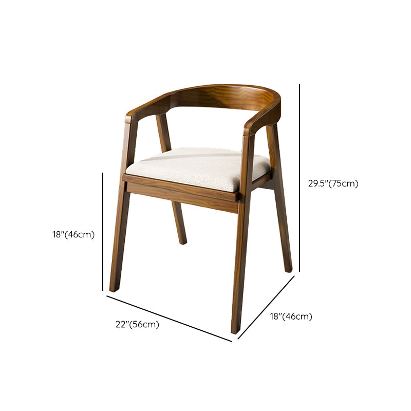 Contemporary Style Chair Wood Dining Accent Chair for Kitchen Clearhalo 'Dining Chairs' 'Dining Tables & Seating' 'dining_chair' 'furn' 'furn_dining_chair' 'Furniture' 'Kitchen & Dining Furniture' 7520141