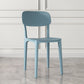 Nordic Backrest Stackable Acrylic Chair with Acrylic Legs for Dining Room Blue 1 Piece Clearhalo 'Dining Chairs' 'Dining Tables & Seating' 'dining_chair' 'furn' 'furn_dining_chair' 'Furniture' 'Kitchen & Dining Furniture' 7520165