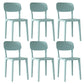 Nordic Backrest Stackable Acrylic Chair with Acrylic Legs for Dining Room Light Green 6 Piece Set Clearhalo 'Dining Chairs' 'Dining Tables & Seating' 'dining_chair' 'furn' 'furn_dining_chair' 'Furniture' 'Kitchen & Dining Furniture' 7520192