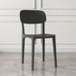 Nordic Backrest Stackable Acrylic Chair with Acrylic Legs for Dining Room Grey 1 Piece Clearhalo 'Dining Chairs' 'Dining Tables & Seating' 'dining_chair' 'furn' 'furn_dining_chair' 'Furniture' 'Kitchen & Dining Furniture' 7520199