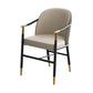 Modern Backrest Armrest Cushion Chair with Metal Legs for Living Room