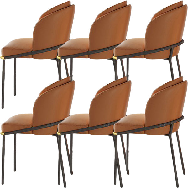 Modern Backrest Armrest Cushion Chair with Metal Legs for Living Room