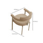 Modern Backrest Armrest Cushion Chair with Metal Legs for Living Room