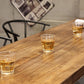 1/4/7 Pieces Industrial Rectangular Wood Top Pub Table with Metal Bar Stool Set Clearhalo 'Bar Furniture' 'furn' 'furn_home_bar_bar_sets' 'Furniture' 'Home Bars & Bar Sets' 'home_bar_bar_sets' 'Kitchen & Dining Furniture' 7520321