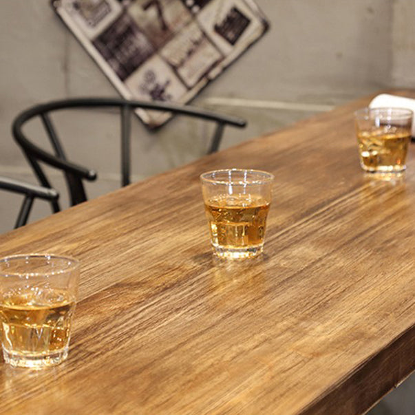 1/4/7 Pieces Industrial Rectangular Wood Top Pub Table with Metal Bar Stool Set Clearhalo 'Bar Furniture' 'furn' 'furn_home_bar_bar_sets' 'Furniture' 'Home Bars & Bar Sets' 'home_bar_bar_sets' 'Kitchen & Dining Furniture' 7520321