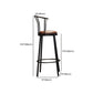 1/4/7 Pieces Industrial Rectangular Wood Top Pub Table with Metal Bar Stool Set Clearhalo 'Bar Furniture' 'furn' 'furn_home_bar_bar_sets' 'Furniture' 'Home Bars & Bar Sets' 'home_bar_bar_sets' 'Kitchen & Dining Furniture' 7520336