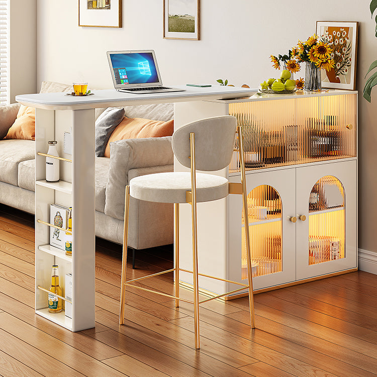 Set da pranzo multiuso moderno con piano in pietra sinterizzata da 1/2/3 pezzi per la casa