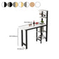 Set da pranzo da pub 1/2 pezzo, tavolo da bar in stile glam con sgabello in metallo