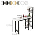 Set da pranzo da pub 1/2 pezzo, tavolo da bar in stile glam con sgabello in metallo