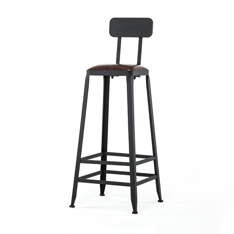 Rectangle Bar Pub Table Set 1/5 Pcs Iron Frame Bar Table and Stools Chair(s) None Dark Brown Black Clearhalo 'Bar Furniture' 'furn' 'furn_home_bar_bar_sets' 'Furniture' 'Home Bars & Bar Sets' 'home_bar_bar_sets' 'Kitchen & Dining Furniture' 7520429