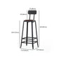 Rectangle Bar Pub Table Set 1/5 Pcs Iron Frame Bar Table and Stools Clearhalo 'Bar Furniture' 'furn' 'furn_home_bar_bar_sets' 'Furniture' 'Home Bars & Bar Sets' 'home_bar_bar_sets' 'Kitchen & Dining Furniture' 7520441