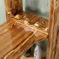 Brown Pine Wood Bistro Table with Wine Holder Pub Table for Home Clearhalo 'Bar Furniture' 'Bar Tables' 'bar_tables' 'furn' 'furn_bar_tables' 'Furniture' 'Kitchen & Dining Furniture' 7520464