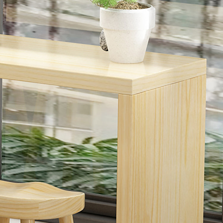 Moderne bar eettafel rechthoek houten framebalktafel voor keuken