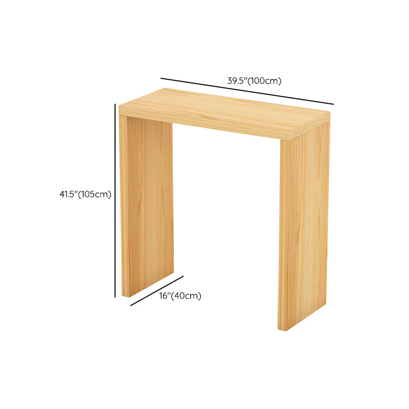 Moderne bar eettafel rechthoek houten framebalktafel voor keuken