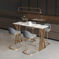 Glam Stone Bar Eettafel Rechthoekige bartafel voor café en bar