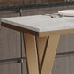 Glam Stone Bar Eettafel Rechthoekige bartafel voor café en bar