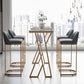 Glam Stone Bar Eettafel Rechthoekige bartafel voor café en bar