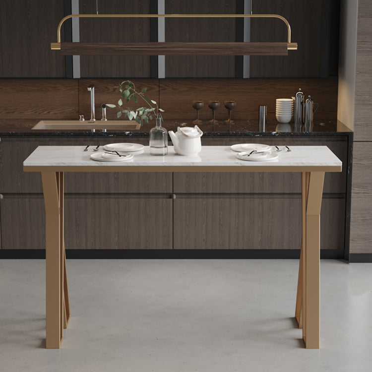 Glam Stone Bar Eettafel Rechthoekige bartafel voor café en bar