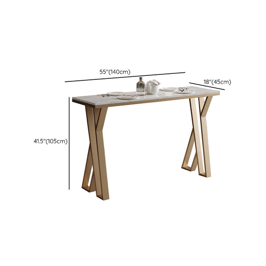 Mesa de comedor de barra de piedra Glam Stone Mesa de bar rectangular para café y bar