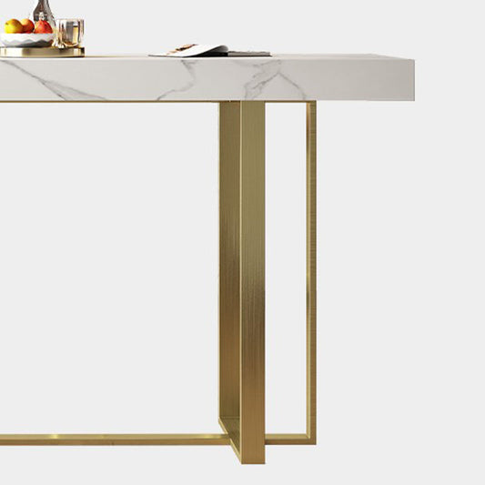 Tavolo da pranzo per accento per bistrot rettangolo glam altezza da pranzo altezza