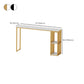 Table de barre rectangulaire de style moderne, table en pierre stockable pour le salon