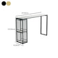 Rectangle Counter Wine Table Faux Marble Counter Height Dining Table