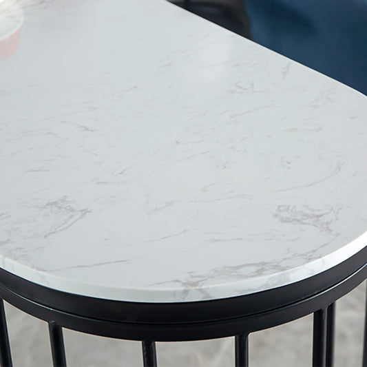 Mesa de comedor de altura de pub moderna mesa de altura de mostrador blanco y negro