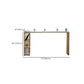 Glam Rectangle Counter Height Dining Table White and Gold Pub Table Clearhalo 'Bar Furniture' 'Bar Tables' 'bar_tables' 'furn' 'furn_bar_tables' 'Furniture' 'Kitchen & Dining Furniture' 7520627