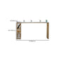 Glam Rectangle Counter Height Dining Table White and Gold Pub Table Clearhalo 'Bar Furniture' 'Bar Tables' 'bar_tables' 'furn' 'furn_bar_tables' 'Furniture' 'Kitchen & Dining Furniture' 7520630