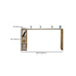 Glam Rectangle Counter Height Dining Table White and Gold Pub Table Clearhalo 'Bar Furniture' 'Bar Tables' 'bar_tables' 'furn' 'furn_bar_tables' 'Furniture' 'Kitchen & Dining Furniture' 7520632