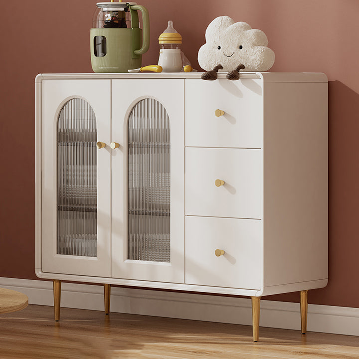 Cabinete de aparador contemporáneo Mesa de madera de faux con piernas para la cocina