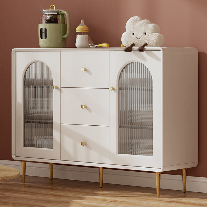 Cabinete de aparador contemporáneo Mesa de madera de faux con piernas para la cocina