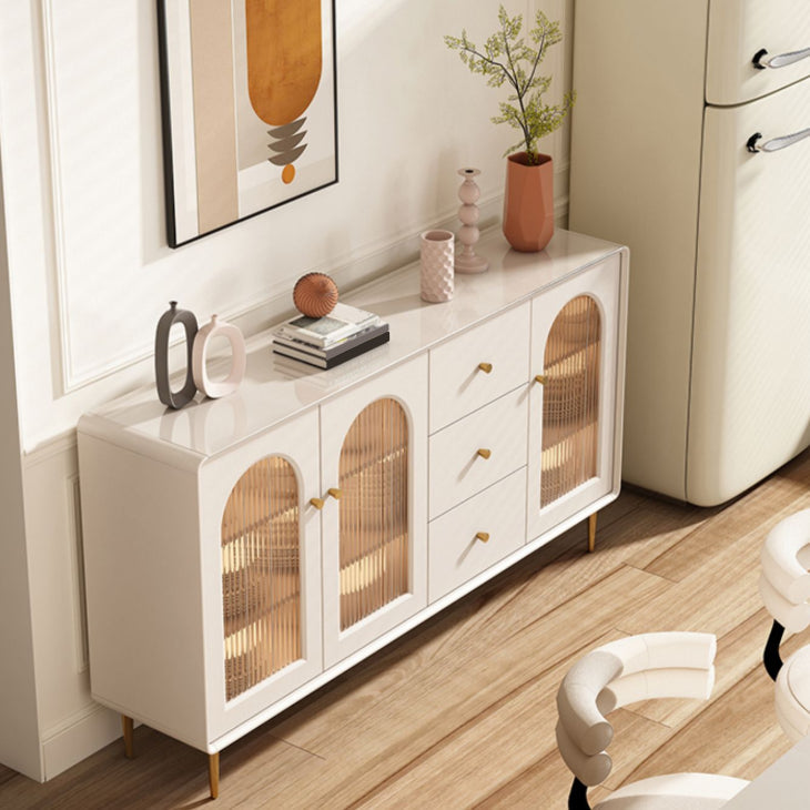 Cabinete de aparador contemporáneo Mesa de madera de faux con piernas para la cocina